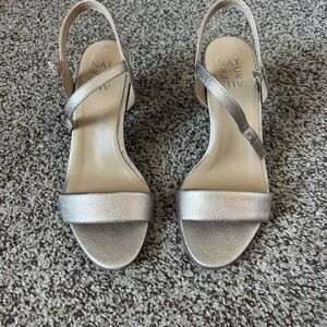 Naturalizer Women's Bristol Gold Heels Size 7